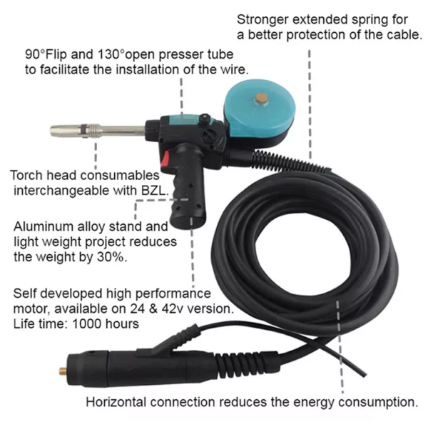 Aluminum MIG Welding Spool Gun