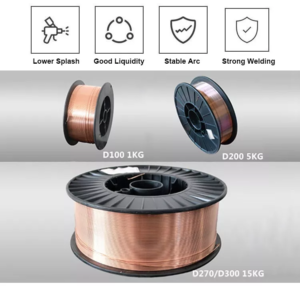 High Quality Mild Steel Copper Coated 0.8MM 1.0MM 1.2MM 1.6MM 250KG Drum