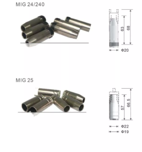 MIG Torch Accessories Welding Torch Gas Nozzle Spare Parts