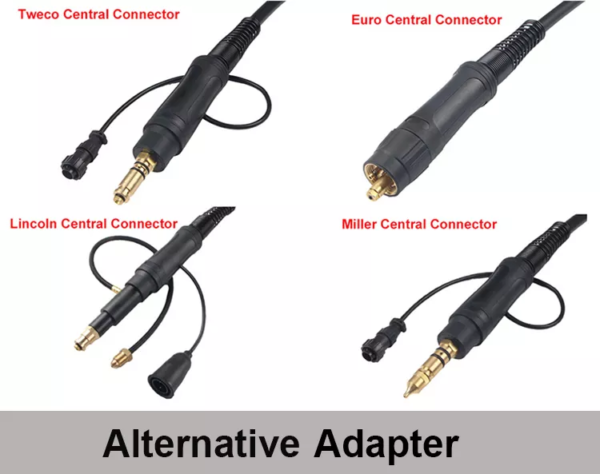 MIG Welding Torch Gun with Alternative Adapter