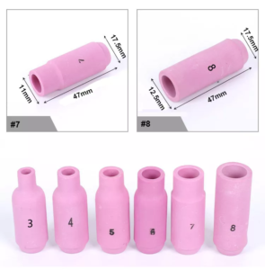 Pink TIG Accessories 10N44 10N45 10N46 10N47 10N48 10N49 10N50 Tig Welding Torch Spare Parts Alumina Ceramic Cup