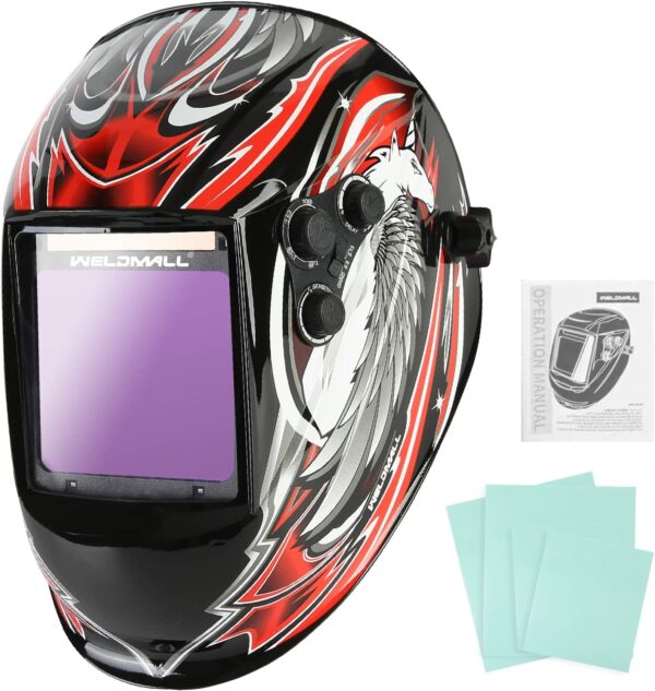 WELDMALL True Color Solar Power Auto Darkening Welding Helmet