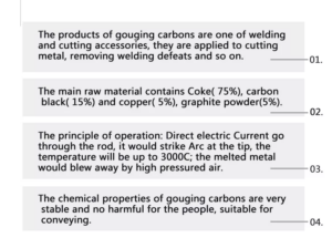 Arc Gouging Electrode Copper Coated Carbon Rod for Welding