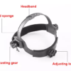 Welder Mask Replacement Accessories Adjustable Welding Sweatband Headgear for Welding Helmet