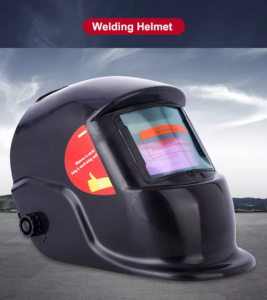 Black PP Material Good Quality Auto-Darkening Solar Powered Cheap Welding Helmet