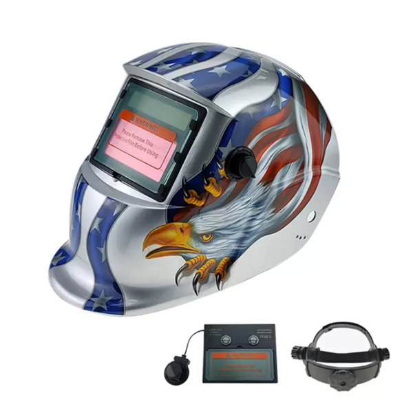 Head-mounted OEM Decals Solar Auto Darkening Electronic MIG TIG Stickers Welding Helmet