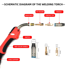 3M MIG Mag Welding Torch Water Cooled