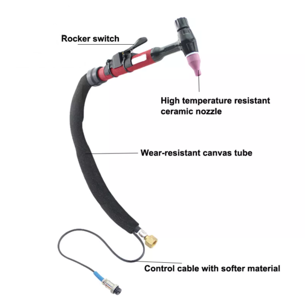 Arc Tig Welding Torch with Rocker Switch