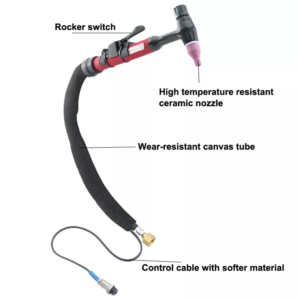 Arc Tig Welding Torch with Rocker Switch