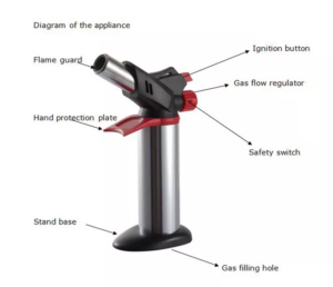 BBQ Flame Gun Butane Lighter Gas Blow Torch