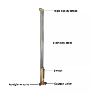 British Type Long Flame Gas Cutting Torch