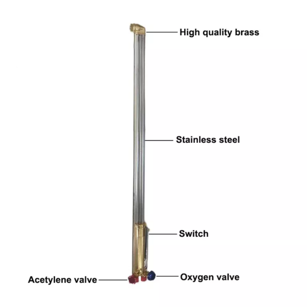 British Type Long Flame Gas Cutting Torch