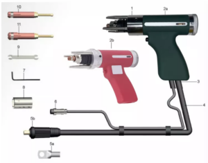 Energy Storage 2 Pin Plug Electric Stud Welding Gun