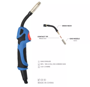 Gas Cooled 15AK Euro MIG Welding Torch