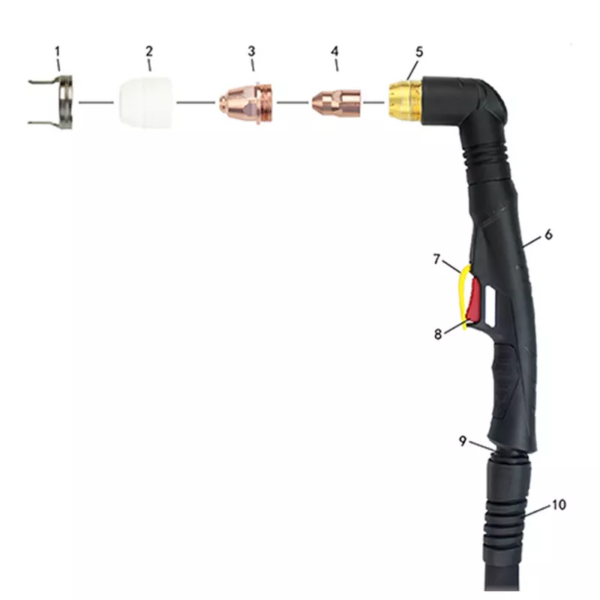 Gas Manual Plasma Hand Cutting Torch