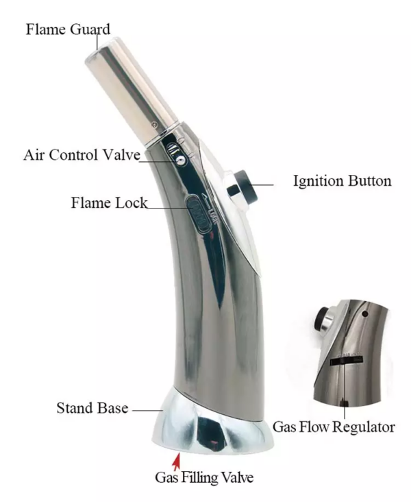 Kitchen Piezo Ignition Lighter Butane Gun Torch