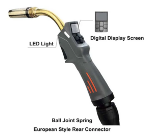 MIG Welding Torch Gun with Euro Connector