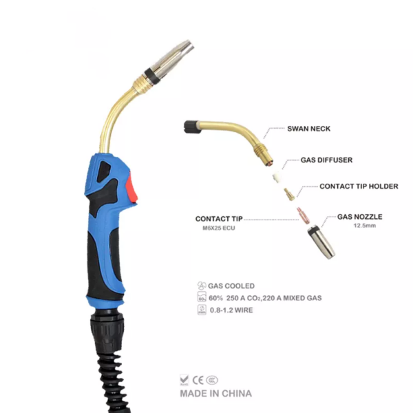 MIG Welding Torch with Euro Adaptor