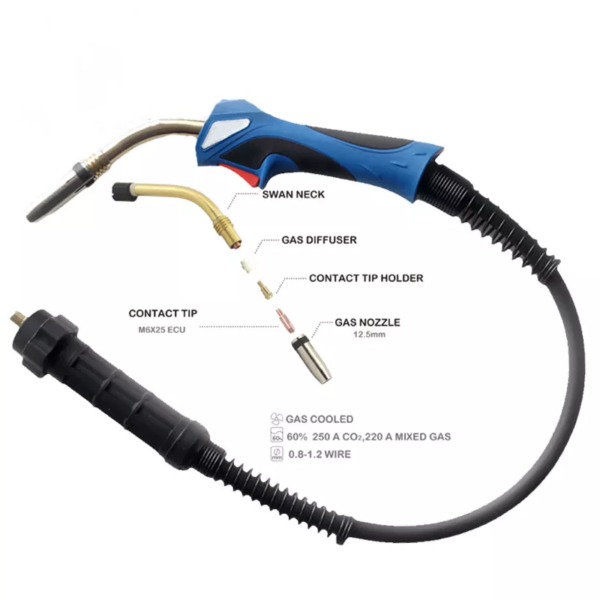 MIG Welding Torch with Euro Adaptor