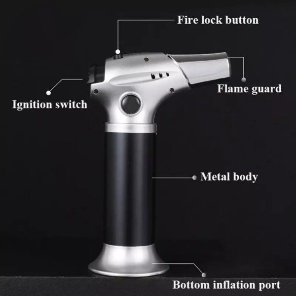 Refillable Gas Butane Blow Torch Jet Lighter