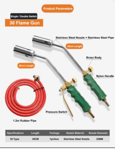 Single Double Switch Flame Gun Gas Torch